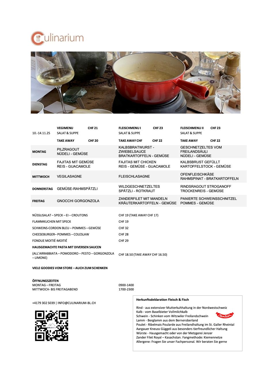 Aktuelles Menu